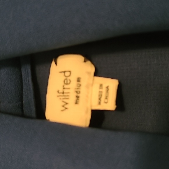 WILFRED Blue Midi Length Wrap Dress Medium - Picture 4 of 10